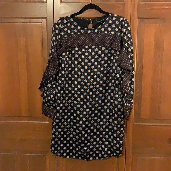Silk Navy Dress - Picture 1 of 5